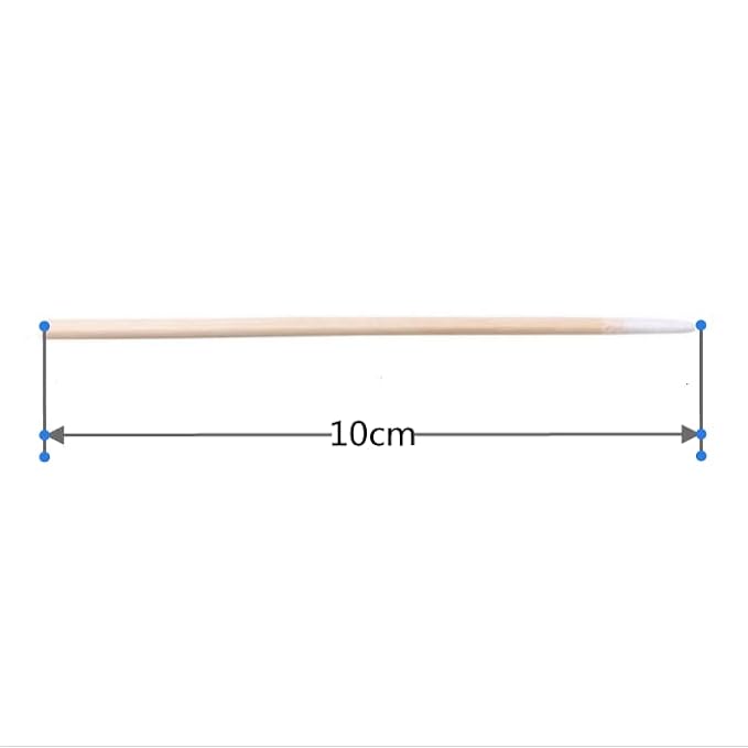 400pcs Pointed Cotton Swabs, 4 inch Precision Microblading Cotton Swab Cotton Sticks Applicator for Eyebrow Tattoo Beauty Make-up Nail Clean, Wood Handle Pointed Tip Head