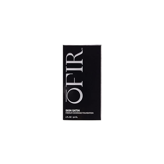 OFIR Skin Satin Medium Coverage Foundation | Buildable, Non-Creasing Finish | Vegan, Cruelty-Free, Paraben-Free Makeup | Blue Light Protection | 1 FL OZ (Cinnamon - Medium Deep Cool)