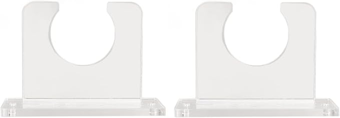 2Pcs Baseball Bat Holder Wall Mount, 10cm/3.9in Vertical Display Rack - Sturdy Acrylic Bat Hanger for Baseball & Softball Bats, Space-Saving Sports Decor