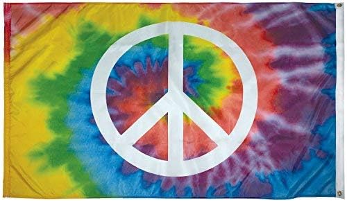 FlagSource Peace Sign Nylon Decorative Flag, Made in the USA, 3x5'