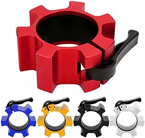 Metal Olympic Barbell Clamps 2inch Heavy Duty Exercise Collars,Weight Clips for 2" Barbell,Quick Release Weight Clamps for Weightlifting, Olympic Lifts Strength Fitness Training 1 Pair