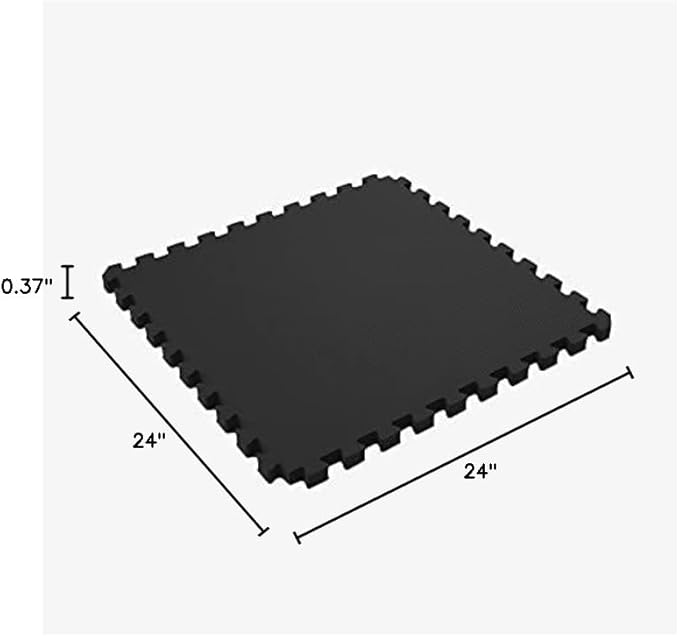IncStores Fitness Foam Flooring Tiles | Low-Profile Interlocking Foam Tiles for Lightweight Floor Protection in Your Home Gym, Playroom, and More