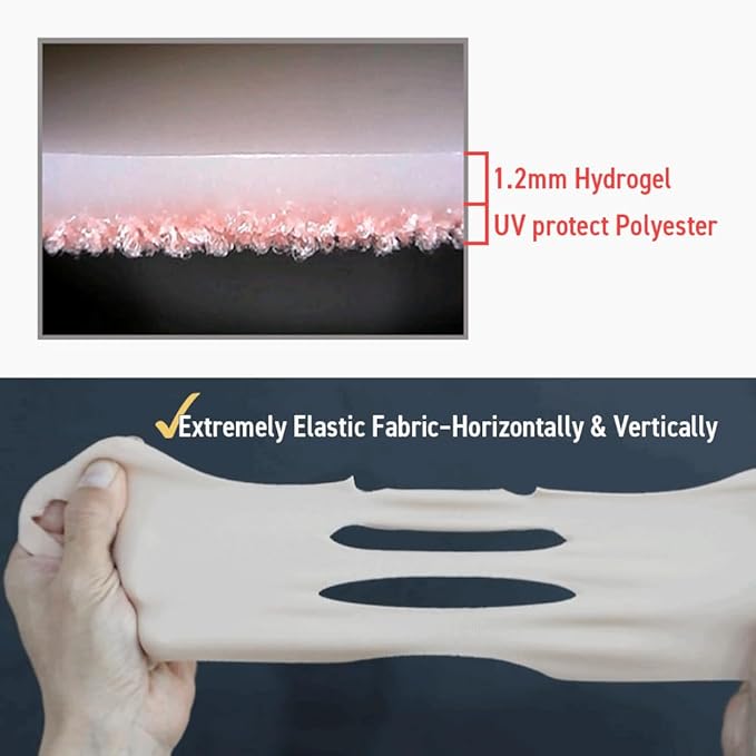 V-Protect Golf Patch – UV Protection, Hydration & Lifting Face Mask for Outdoor Sports | Korean Skincare Patch for Golf, Hiking, Tennis (Pink, G128649)