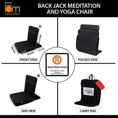 Friends Of Meditation Back Jack Meditation and Yoga Chair (18 X 18 Inch)