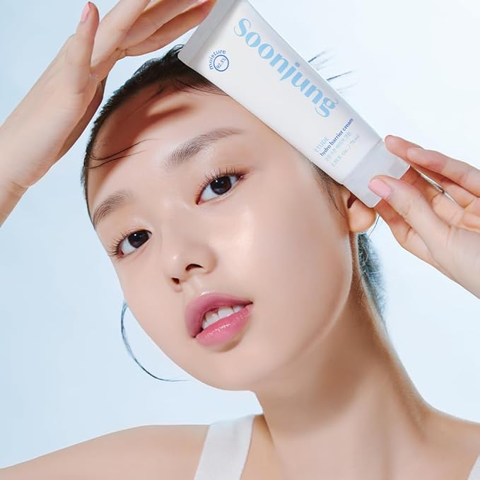 ETUDE Soonjung Hydro Barrier Cream Tube Type, Face Moisturizer for Sensitive Skin, Moisturizing and Soothing Cream, 92.2% Hydrating Ingredients, Low pH Level 5.5, Korean Skin Care, Beauty (2.53 Fl Oz)