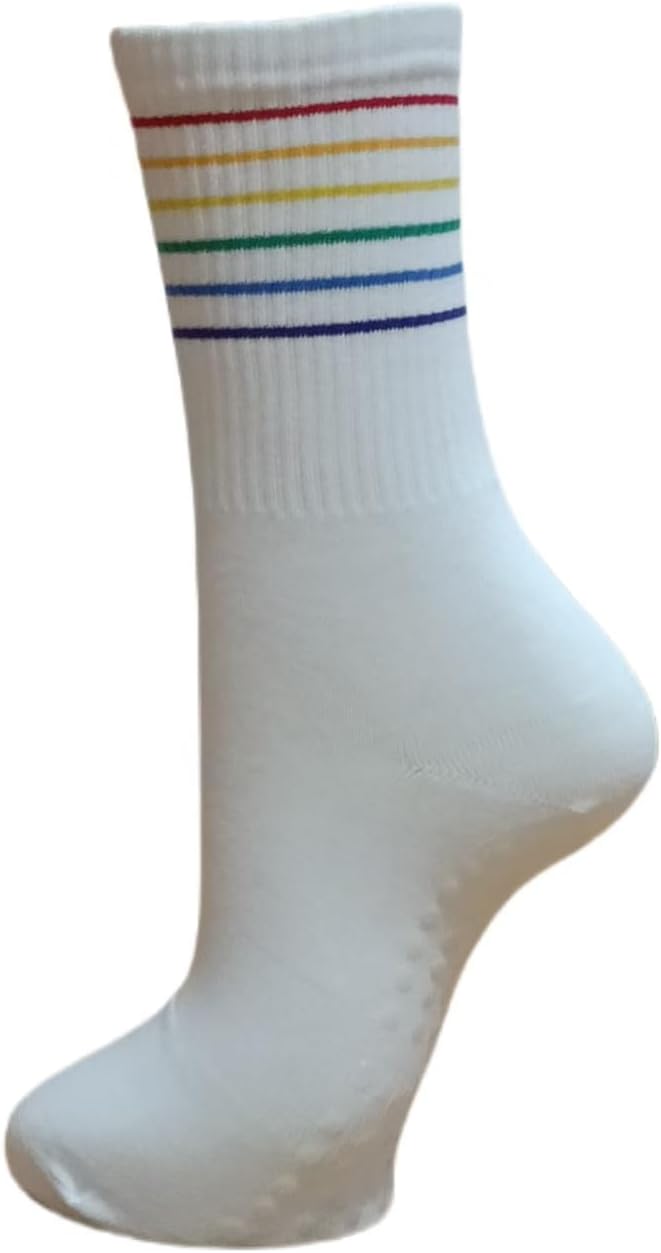 Women Pilates and Yoga Socks with Cotton, Breathable,Absorbent, Non-slip Footbed 3 Pairs