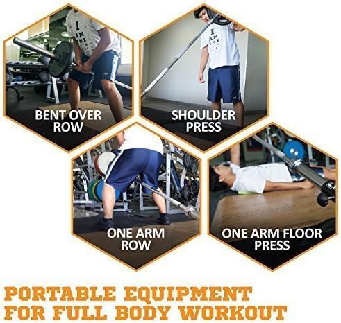EVERSTRONG T Bar Row Attachment with V Bar Attachment Landmine Handle - 360 Swivel Landmine Attachment for Barbell for Full-Body Workout in Home Gym - Small Spaces - Deadlifts Squats Landmine Stand
