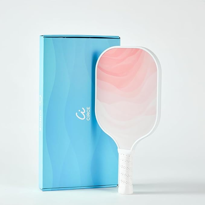CIRCE Cielo Pickleball Paddle Set of 2 | Includes Blush & Azure Paddles | G2 Reinforced Fiberglass Surface with 13mm Honeycomb Core | 8oz, Beginner Paddles for Consistency & Control | USAP Approved