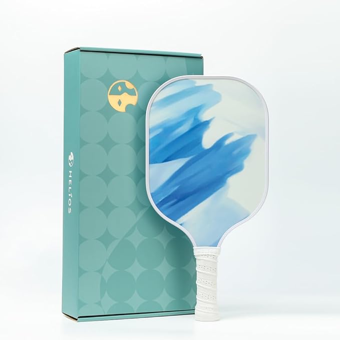 HELIOS Khione Pickleball Paddle - Noon | 8oz G2S Fiberglass Surface with 13mm Reactive Honeycomb Core | Lightweight Design for Beginners | AreaMax for Expanded Sweet Spot | USAP Approved