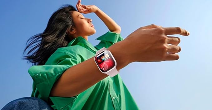 6 Pack Case with Tempered Glass Screen Protector for Apple Watch Series 9/8/7 45mm, Ultra-Thin Scratch Resistant Full Protective Hard PC Bumper Cover for iWatch 45mm Accessories