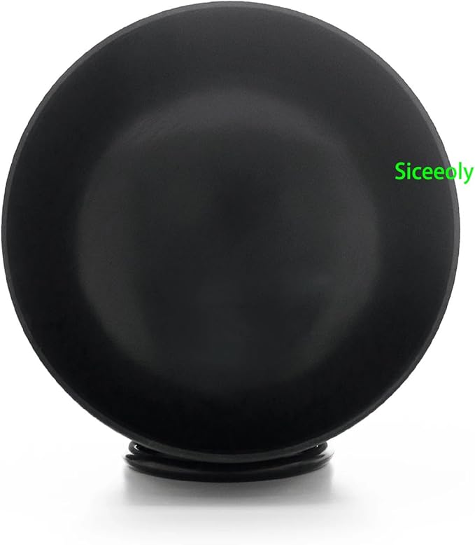 10 inch C Note Life of Flower Black Crystal Singing Bowl Root Chakra Meditation Sound Healing with Durable Carrying Case Suede Mallet Striker O-ring