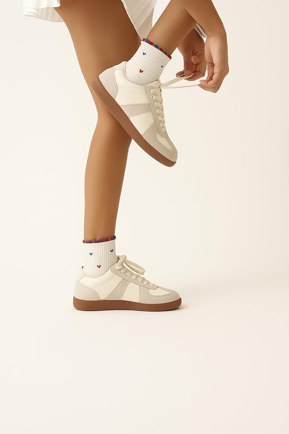 Crew Half Calf Grip Socks, Cutest Fruits Pilates Socks, Ruffle socks, Non-Slip, Barre Yoga Fitness