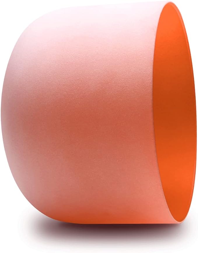 FMTY 10inch Crystal Singing Bowls set prefect pitch(±10HZ) Orange(Sacral)+ Blue(Throat) with Soft Carrying Bag Sound Bowls Chakra Bowl