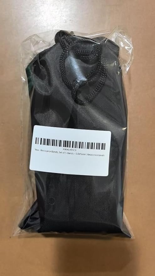 Resistance Bands for Working Out Set of 5, Elastic Exercice Loop Bands for Physical Therapy, Yoga Starter Set of Stretch Bands for Booty Legs, Pilates Flexbands for Men and Women with Carrying Bag