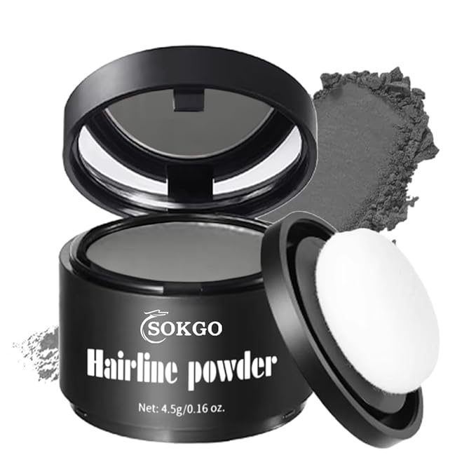 Invisible Hairline Powder, Undetectable Coverage for Bald Spots Receding Hairlines, 3 Seconds Fill for Bald Spots & Thinning Edges, Waterproof, Transfer-Resistant, Natural Matte Finish