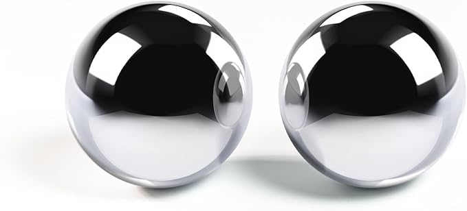 1.5-inch Stainless Steel Chiming Baoding Balls – Hand Exercise & Meditation Tools for Stress Relief, Office or Home Use (1.5inch)