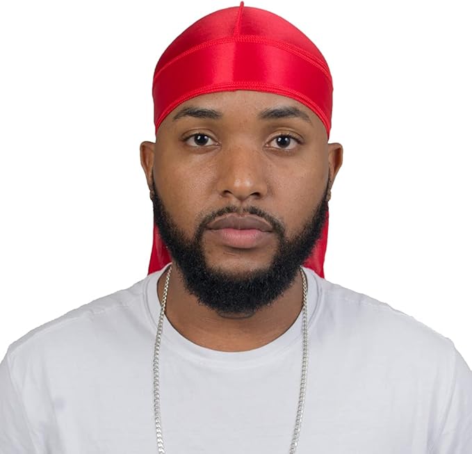 ForceWave 2 Pieces Silky Durag Pack for Men Women Waves, Premium Satin Deluxe Du-rag