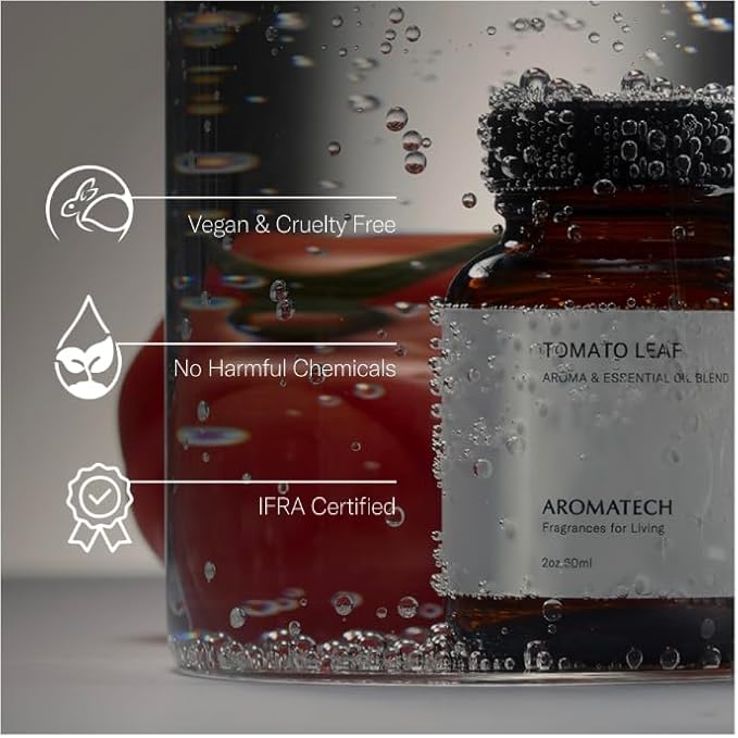 AromaTech Tomato Leaf Essential Oils - for Aroma Oil Scent Diffusers (10 mL, Tomato Leaf)