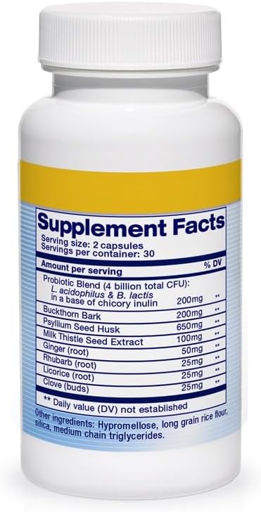 14 Day Natural Colon Cleanse, Supports Healthy Bowel Movements, Natural Detox, Advanced Cleanse Formula For Men and Women - 60 Count
