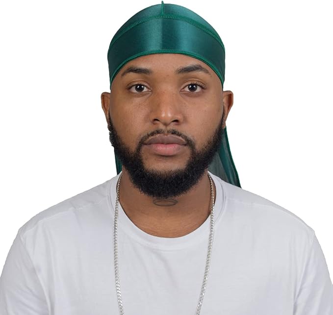 ForceWave 2 Pieces Silky Durag Pack for Men Women Waves, Premium Satin Deluxe Du-rag