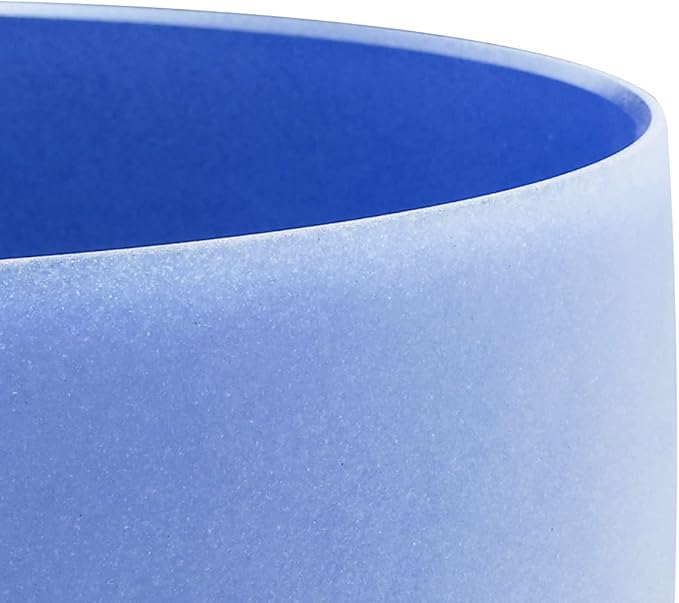 FMTY10inch Crystal Singing Bowls set prefect pitch(±10HZ) Blue(Throat)+ Indigo(3Rd Eye) with Carrying Bag Sound Bowls Chakra Bowl
