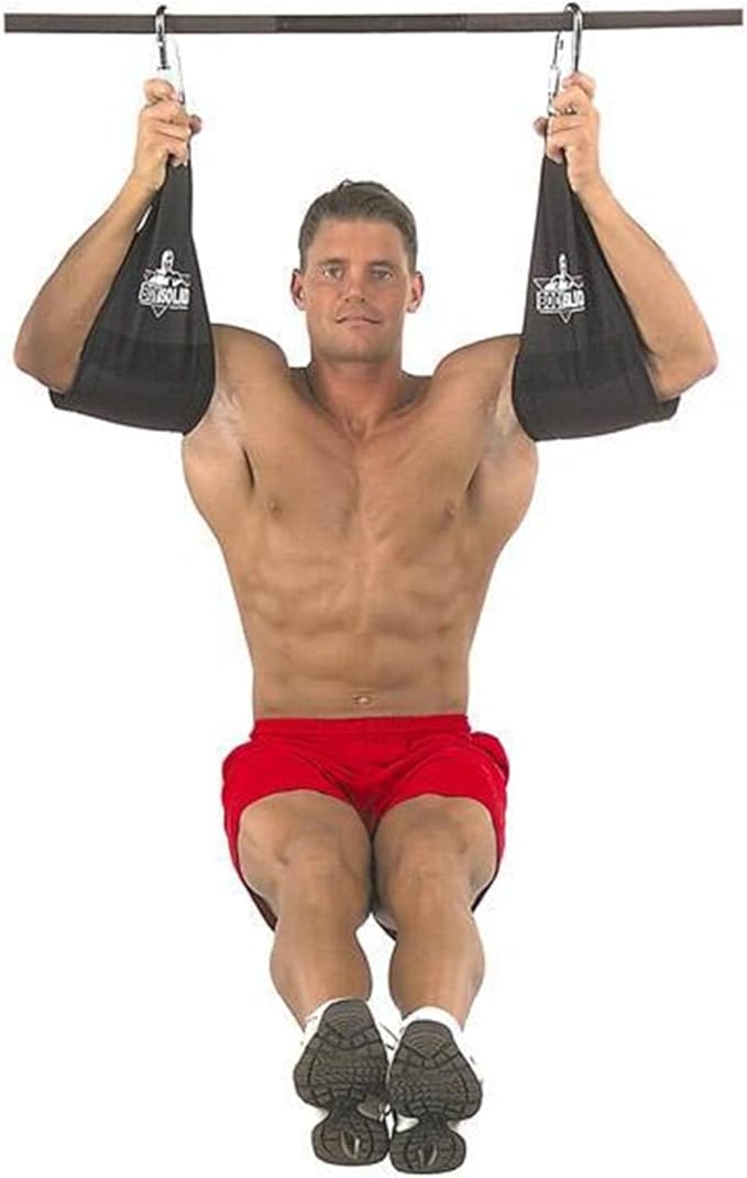 Body-Solid (AAB2) Gut Blaster Hanging Ab Straps for Pull up Bar - Ab Sling Straps Perfect for Abdominal, Leg Raises - Arm Straps for Home Gym