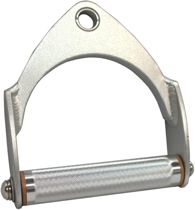 Gronk Fitness Aluminum D-Grip Cable Machine Handle | Heavy-Duty, Rust-Resistant Gym Attachment for Tricep Pressdowns, Bicep Curls, Rows & LAT Pulldowns | Non-Slip Knurled Grip