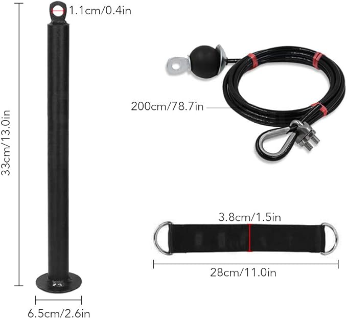 ZJchao Pulley System Gym, Fitness Pulley Cable System Cable Pulley System Gym Pulley System for Home Gym Cable Pulley System Home Gym for Gym Equipment, Ladder Lift, DIY Home Projects
