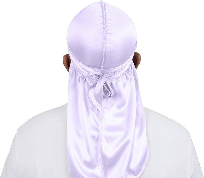 ForceWave 2 Pieces Silky Durag Pack for Men Women Waves, Premium Satin Deluxe Du-rag