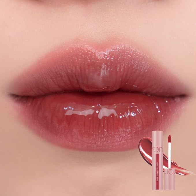 rom&nd Juicy Lasting Tint 24 PEELING ANGDOO, Vivid color, & Glossy Finish, Long-lasting, MLBB, moisturizing, Highly-Pigmented, Clear Natural Makeup, Lip for Daily Use, K-beauty, 5.5g / 0.2 oz