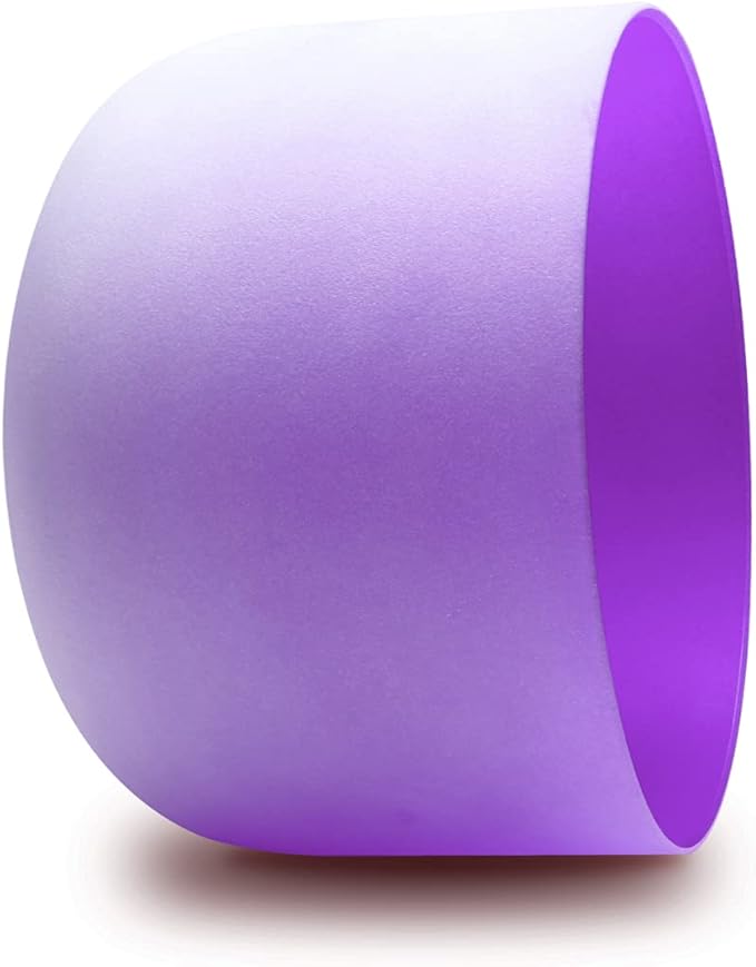FMTY 10inch Crystal Singing Bowls set Indigo(3rd eye)+ Purple(Crown) with Soft Carrying Bag Sound Bowls Mindfulness, Meditation, Yoga, Spiritual and Body Healing and Energy Cleansing Chakra Bowl