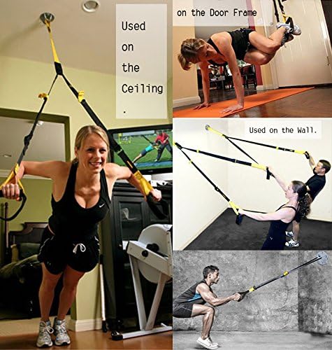 Wall Ceiling Mount Bracket for Gym & Home Suspension Straps Anchor for Olympic Rings Fitness Training Yoga Swing Battle Ropes Resistance Band & Boxing Equipment