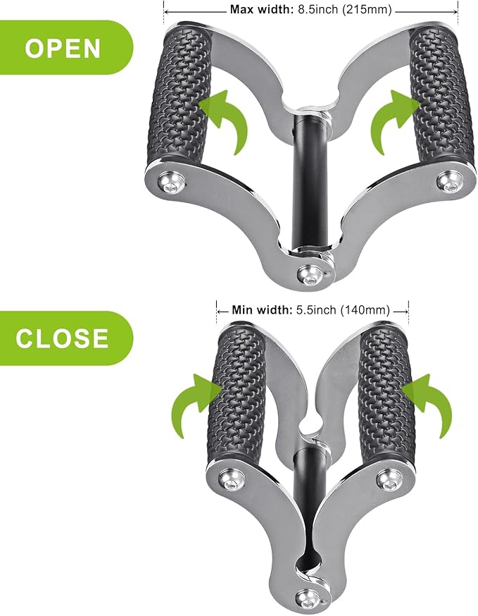 Kipika Landmine Attachment for Olympic Barbell Bars, Wall Mount Landmine Attachment, V Bar Row Landmine Handle and Viking Press Landmine Handle, Versatile Strength Training Equipment for Home Gym