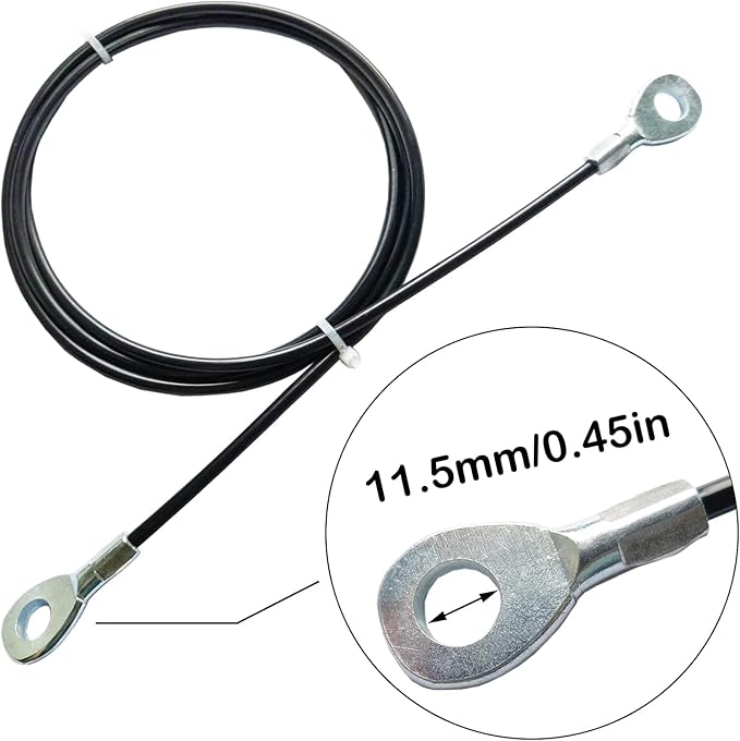 Fitness Gym Replacement Cable Fitness Pulley Cable,Heavy Duty 5mm Steel Wire Rope for Home Gym Cable Pulley Machine Accessories