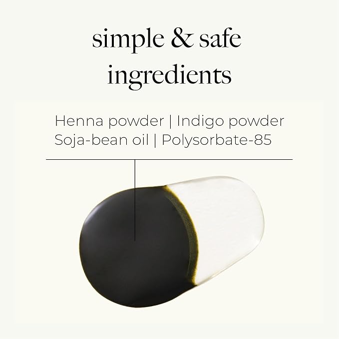 Korean Henna Hair Dye 1 Set - Quick and Easy Application, PPD-free, Synthetic dye-free liquid Formula, Hair Color Made in Korea (Brown (Henna+Indigo))