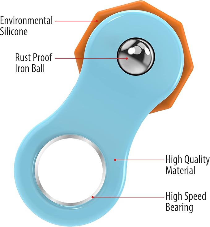 2 Pack Fidget Toy,Fidget Spinners Toy for Adults and Kids,Gifts Suitable for Children with Autism and ADHD,Quiet Office Desk Toy,Excellent for Relieving Stress and Anxiety Toys (Blue & Green)