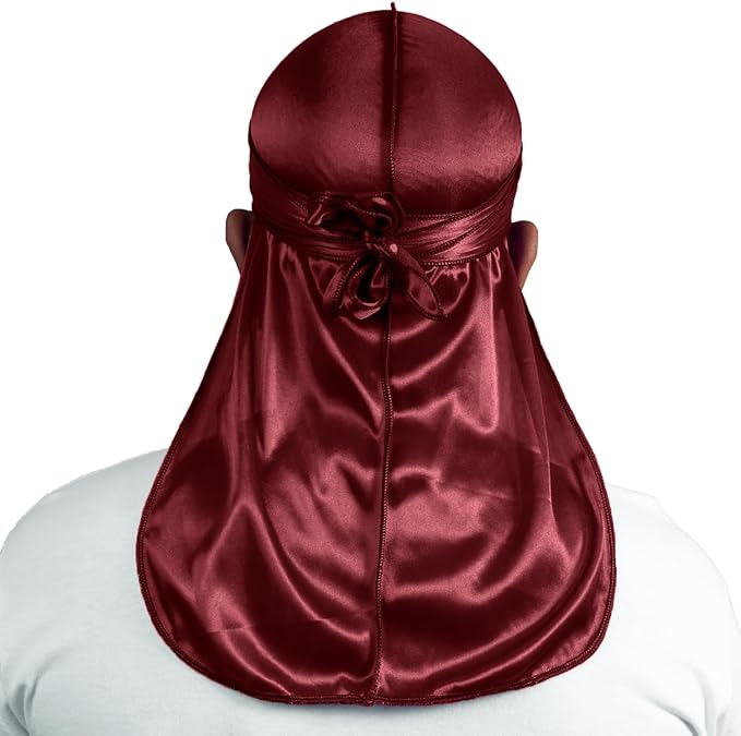 ForceWave 2 Pieces Silky Durag Pack for Men Women Waves, Premium Satin Deluxe Du-rag