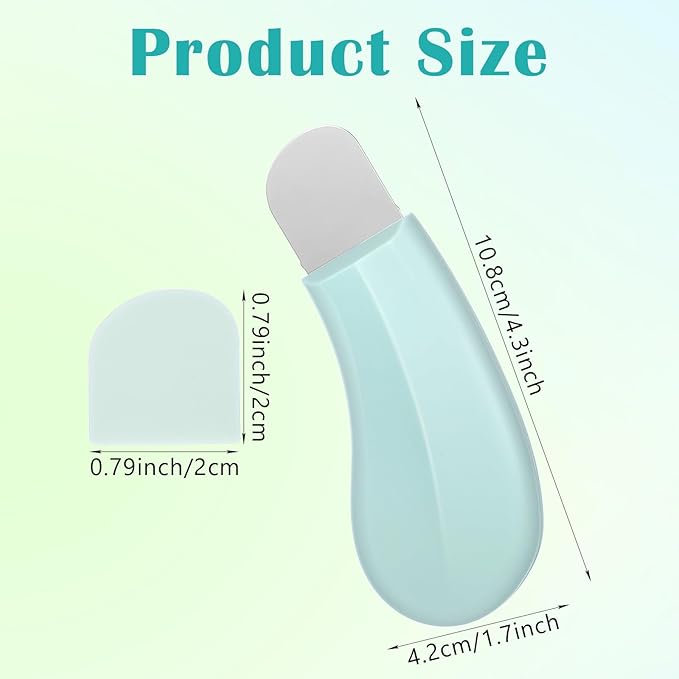 2PCS Blackhead Remover Tools, Mild and Safe Face Scraper Deep Cleaning Silicone Nose Blackhead Remover Skin Spatula Skin Care Tool for Men and Women