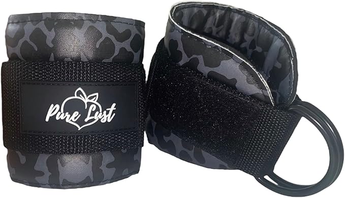 Pure Lust Ankle Straps, Ankle Cuffs, Cable Cuffs, Cable Ankle Straps, Cable Machine Attachment, Gym Accessories, Pair