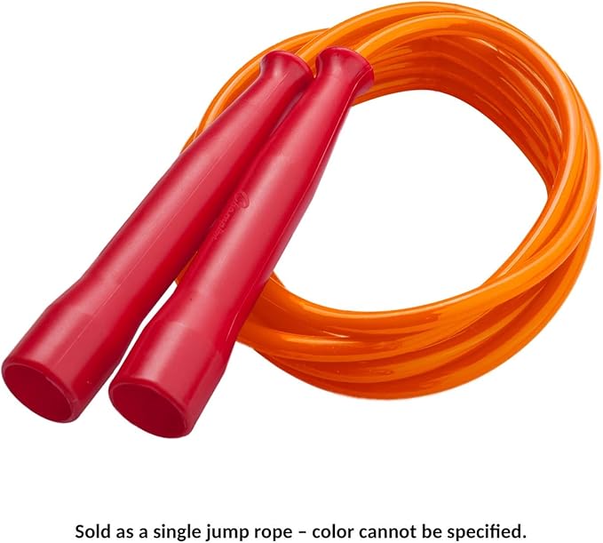 Champion Sports 7 Foot Licorice Jump Rope for Fitness, Assorted Colors - Speed Jump Ropes with Contoured Handles for Exercise, Cross Training, Boxing - Single Premium Skipping Rope for Kids, Adults