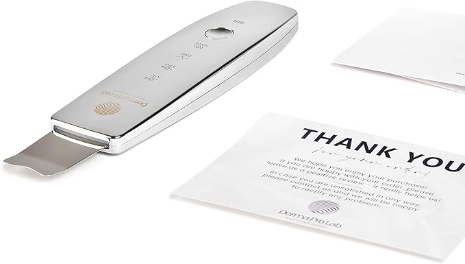 Derma Pro Lab Premium Skin Cleansing Scrubber - Advanced Skin Care Tool - LED 4 in 1 Blackhead and Blemish Remover - Dermatologically Tested