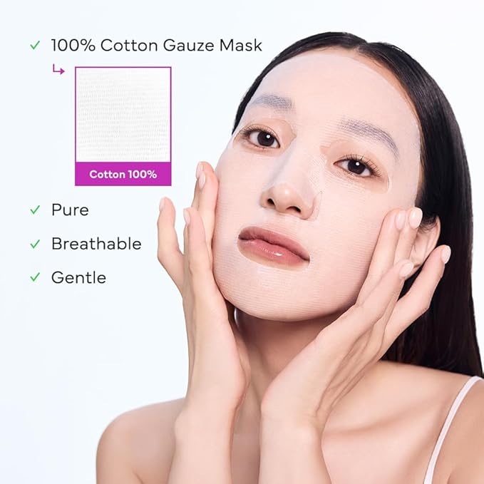SAM'U Born Panthenol Chilling Mask – Soothing & Cooling Korean Facial Sheet Mask with Birch Sap & Xylitol for Deep Hydration – Vegan Korean Glass Skin Care Face Mask (5 Sheets)