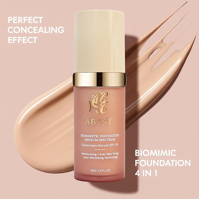 4-in-1 Color Changing Foundation with SPF 50 - Adapts to & Matches Skin Tone, Korean-Inspired Formula with Sunscreen, Adaptive Makeup Base (#2 Neutral)