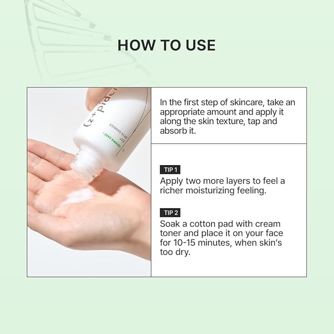 Zipiderm EGF Skin Barrier Cream Toner – Korean Milky Hydrating Formula with Ceramide, Hyaluronic Acid, Rice Bran & Soy Protein, Moisturizing K-Beauty Skincare for Dry Sensitive Skin, 5.07 fl oz