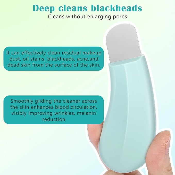 2PCS Blackhead Remover Tools, Mild and Safe Face Scraper Deep Cleaning Silicone Nose Blackhead Remover Skin Spatula Skin Care Tool for Men and Women