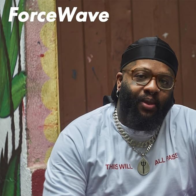 ForceWave 2 Pieces Silky Durag Pack for Men Women Waves, Premium Satin Deluxe Du-rag