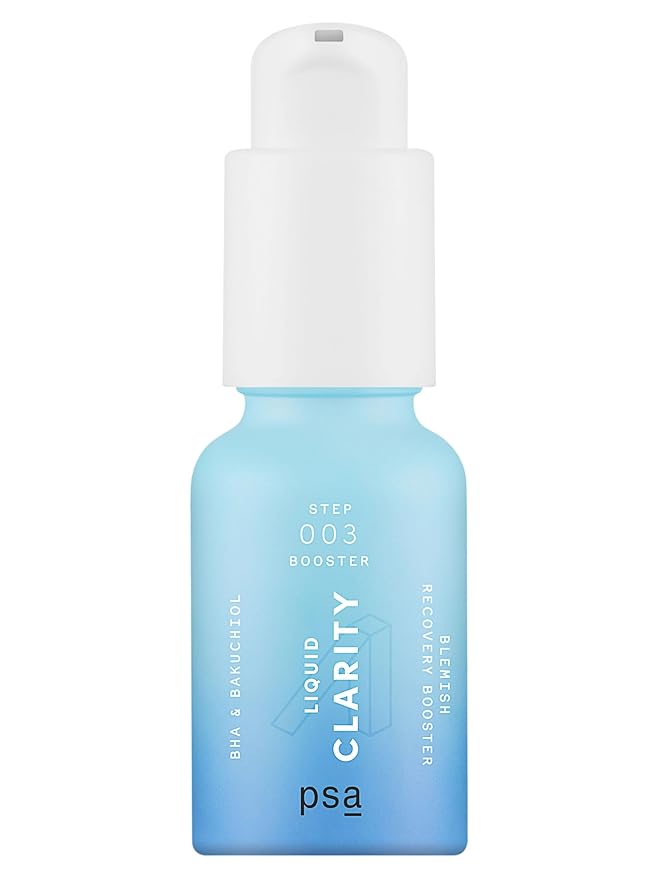 PSA - LIQUID CLARITY BHA & Bakuchiol Blemish Recovery Booster | Zinc PCA, Willow Bark, Black Cumin Oil | Suitable For All Skin Types (15 ml | 0.5 oz)