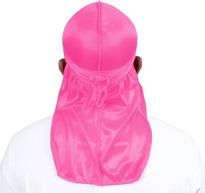 ForceWave 2 Pieces Silky Durag Pack for Men Women Waves, Premium Satin Deluxe Du-rag