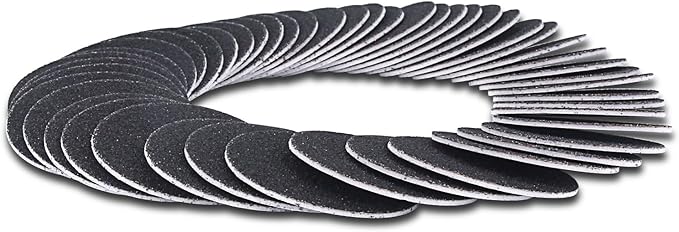 60pcs Replaceable Sandpaper Refill Discs for Electric Foot File Callus Remover Hard Dry Dead Skin Removal (Coarse 60 Grit)