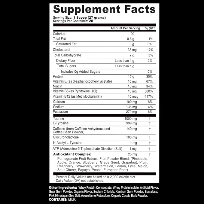 G Fuel Protein + Energy Drink Powder, Pre Workout Caffeine Mix for Gaming, Sugar Free Focus Amino, Vitamin + Antioxidants, 19oz (French Vanilla Latte, 20 Servings)